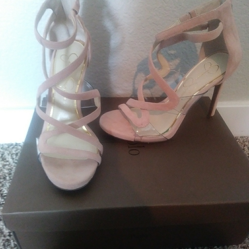 Pale pink shoes